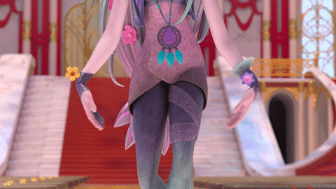 Elf Dancing Flower Power GIF