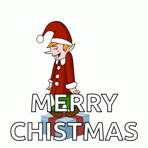 Elf Dancing Merry Christmas GIF