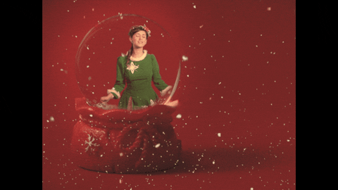 Elf Dancing Snow Globe GIF