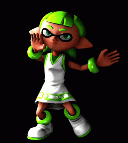 Elf Dancing Splatoon Inkling GIF