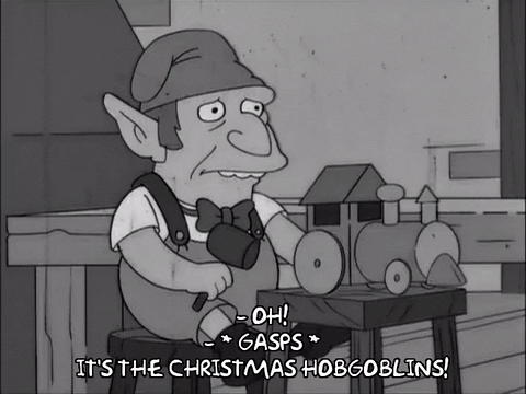 Elf Dancing The Simpsons GIF