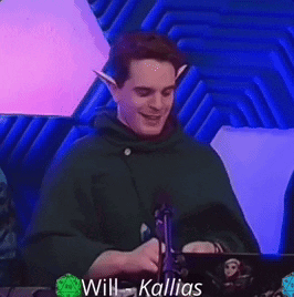 Elf Eared Man Sitting At Microphone GIF