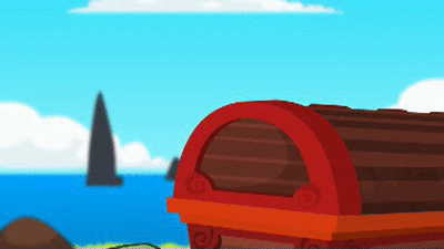 Elf Finds Hidden Treasure GIF