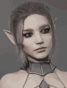 Elf Giving A Slight Smile GIF