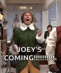 Elf Meme Joey's Coming GIF