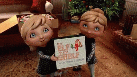 Elf On The Shelf Moving Donation Box GIF