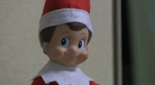Elf On The Shelf Moving Eye Rolling GIF