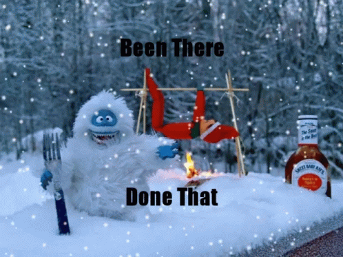 Elf On The Shelf Moving Snowy Winter GIF