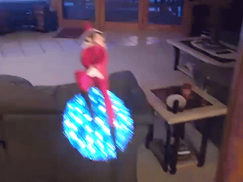 Elf On The Shelf Moving Wrecking Ball Meme GIF