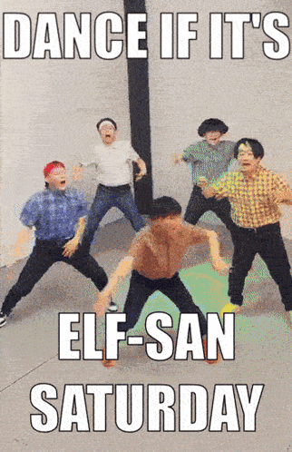 Elf San Saturday Dancing GIF