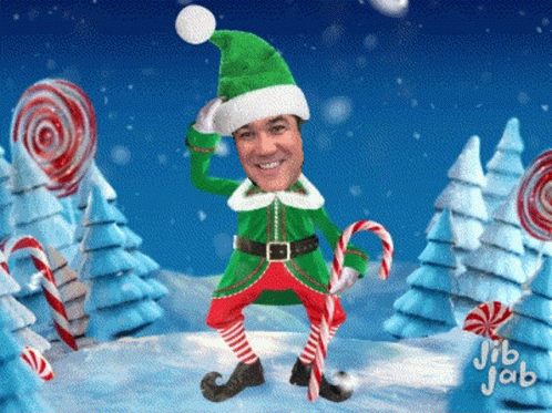 Elf Santa Dancing On Christmas Wednesday GIF