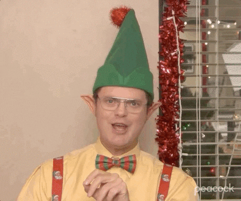 Elf Santa Grin GIF