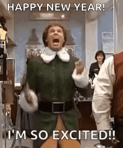 Elf Santa Is So Excited Meme GIF