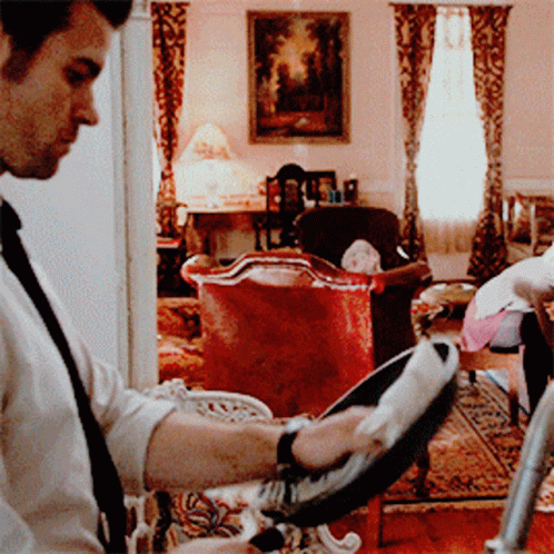 Elijah Mikaelson Vampire Diaries Cooking GIF