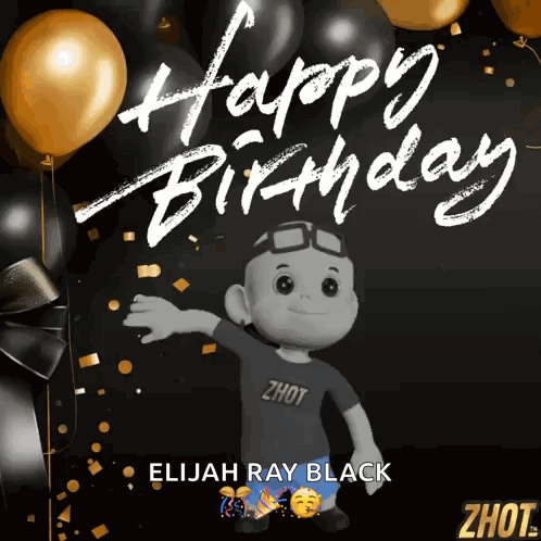 Elijah Ray Black Celebrating Birthday