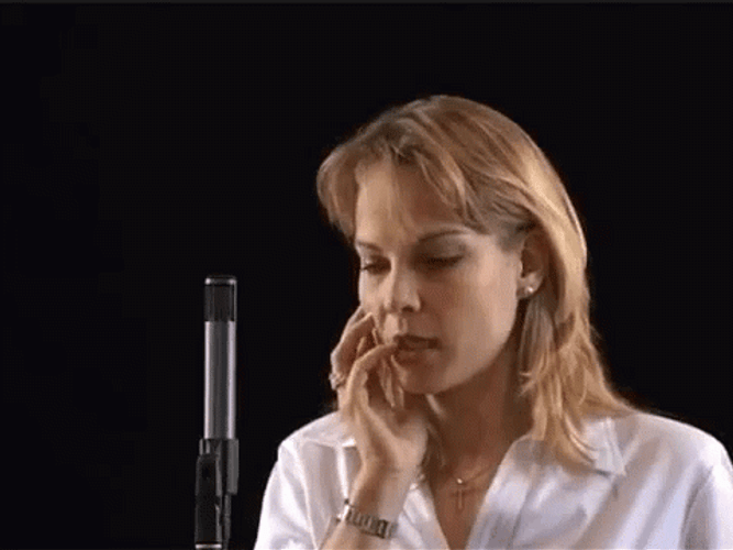 Elina Garanca Nail Biter GIF