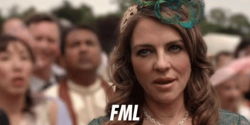 Elizabeth Hurley Cursing GIF