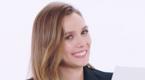 Elizabeth Olsen Eyebrows Up GIF