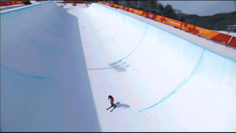 Elizabeth Swaney In Olympic Skiing GIF
