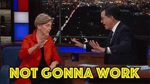 Elizabeth Warren That's Not How This Works GIF