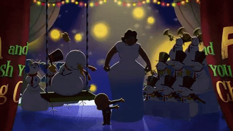 Ella Fitzgerald Christmas Greeting GIF