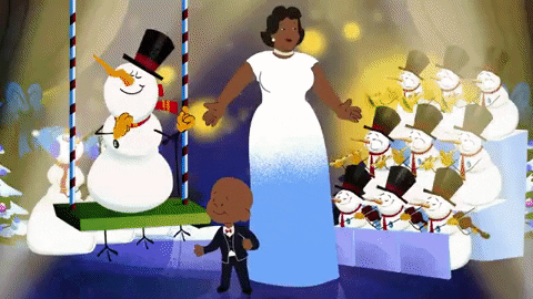 Ella Fitzgerald Frosty The Snowman GIF