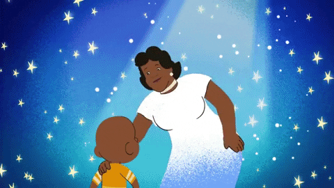 Ella Fitzgerald Singing Snowmen GIF