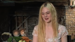 Elle Fanning American Actress Interview GIF