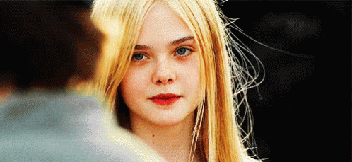 Elle Fanning Beautiful Stare Super 8 GIF