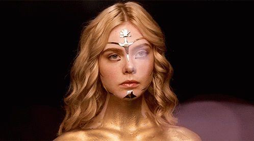 Elle Fanning Glitter Neon Demon Movie GIF