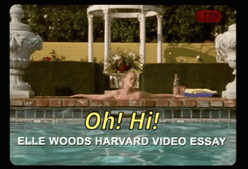 Elle Woods Enjoying The Pool GIF