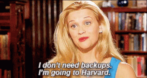 Elle Woods I Don't Need Backups GIF