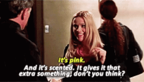 Elle Woods It's Pink And Scented GIF