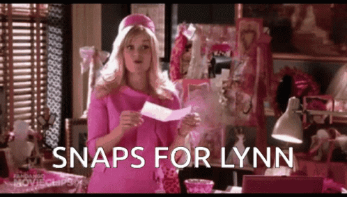 Elle Woods Snaps For Lynn GIF