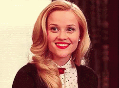 Elle Woods Wears Wide Smile GIF
