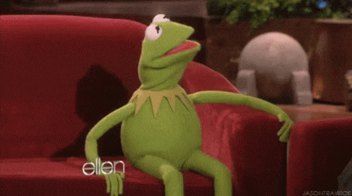 Ellen Guest Kermit Falling Off Building GIF