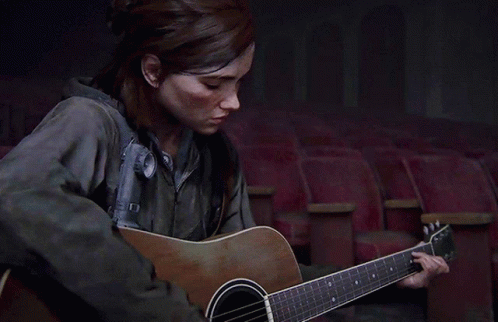 Ellie Sitting Sad The Last Of Us GIF