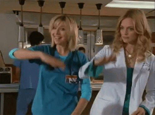 Elliot And Molly Get Low Wearing Scrubs GIF