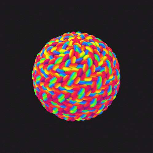 Elliptical Colorful Optical Illusion GIF
