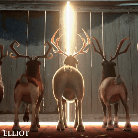 Ellito Dancing Reindeer Twerking GIF