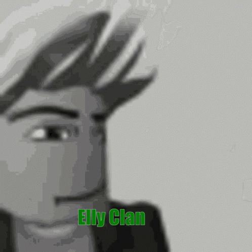 Elly Clan Black And White Man Face GIF