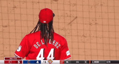 Elly De La Cruz In 44 Jersey Number GIF