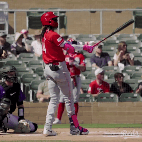 Elly De La Cruz Just Hit A Base GIF