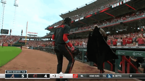 Elly De La Cruz Reaction With His Friend GIF