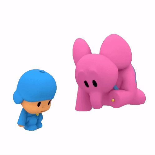 Elly Pink Elephant Pocoyo Animation GIF