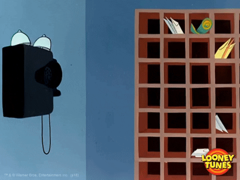 Elmer Fudd Answering Phone GIF