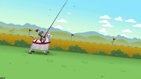 Elmer Fudd Jousting GIF