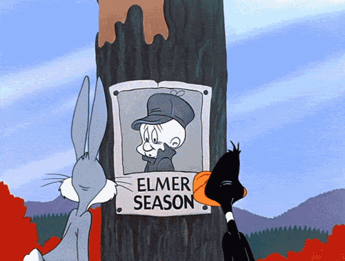Elmer Fudd Nervous Smile GIF
