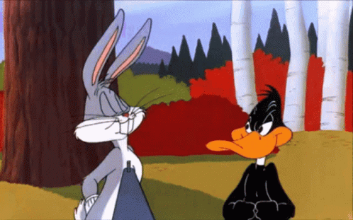 Elmer Fudd Shoots Daffy GIF