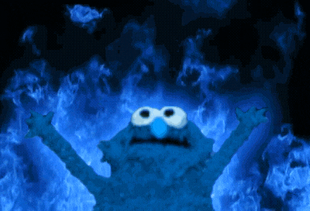 Elmo Blue Gif GIF